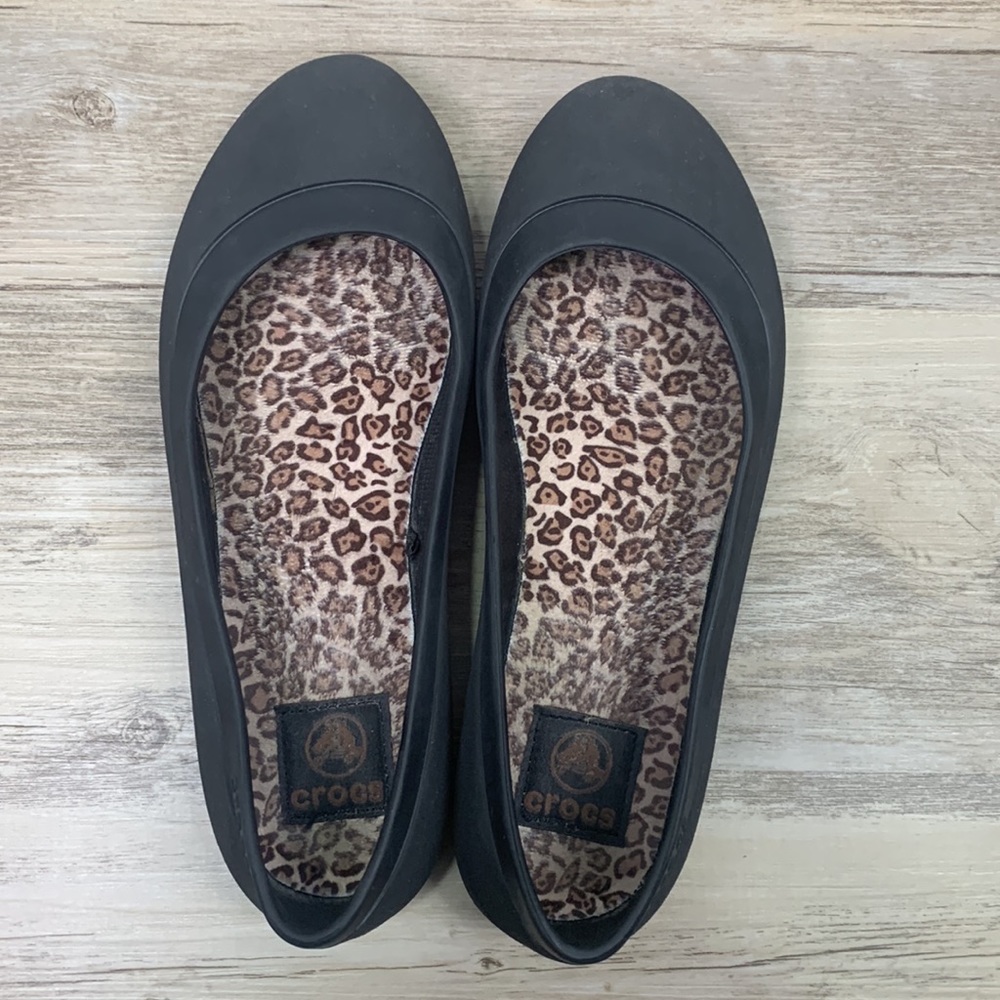 Crocs Ballet Flats Black Size 8 - Picture 7 of 11